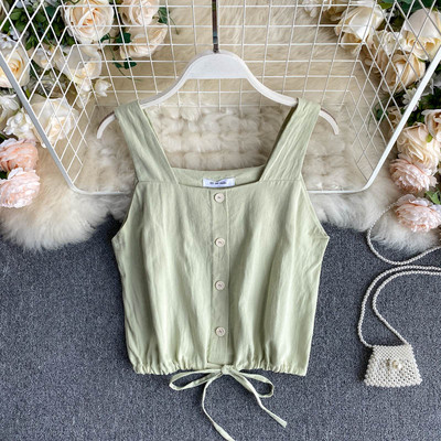 Moodne laiade rihmade ja lipsudega naiste topp