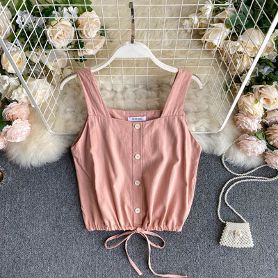 Moodne laiade rihmade ja lipsudega naiste topp