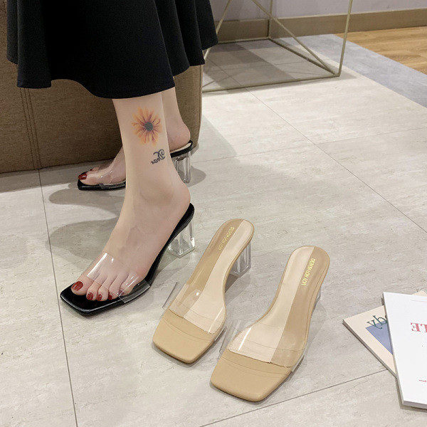 Naiste moodsad silikoonrihmaga sussid