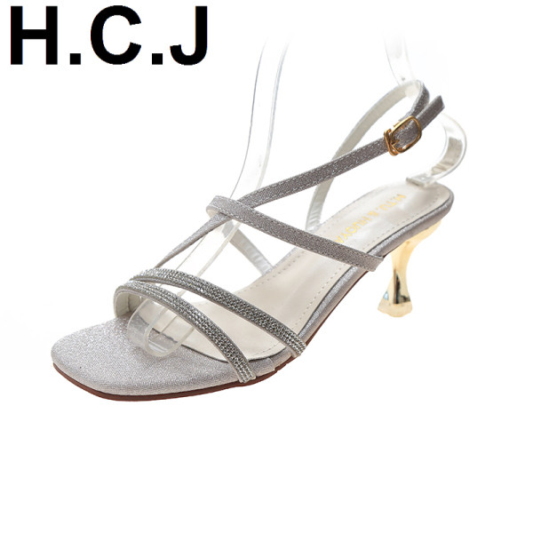 Sandale de dama moderne cu bretele stralucitoare