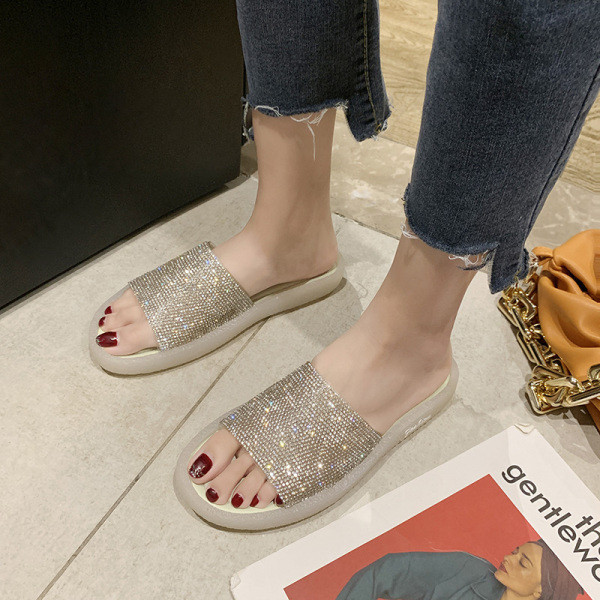 Naiste suvised sussid kaks mudelit - värvilise tikandi ja kivikestega