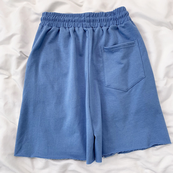 Pantaloni scurți casual dama cu cravate si talie elastica