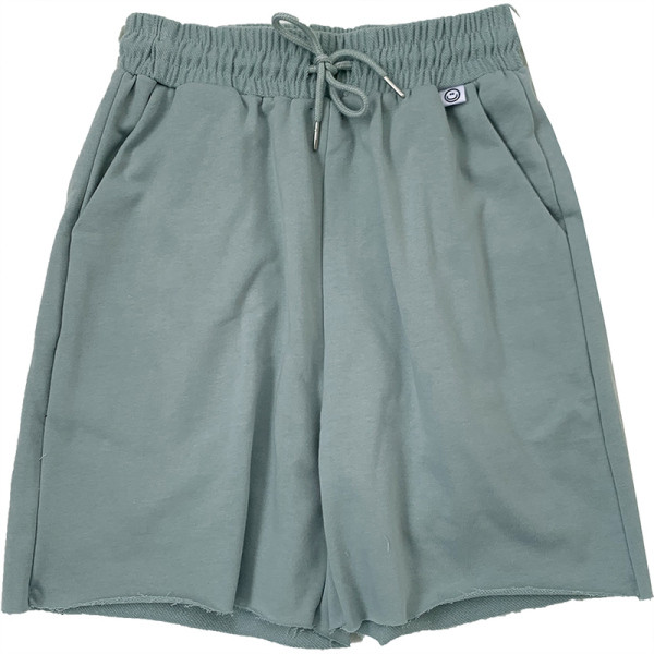 Pantaloni scurți casual dama cu cravate si talie elastica