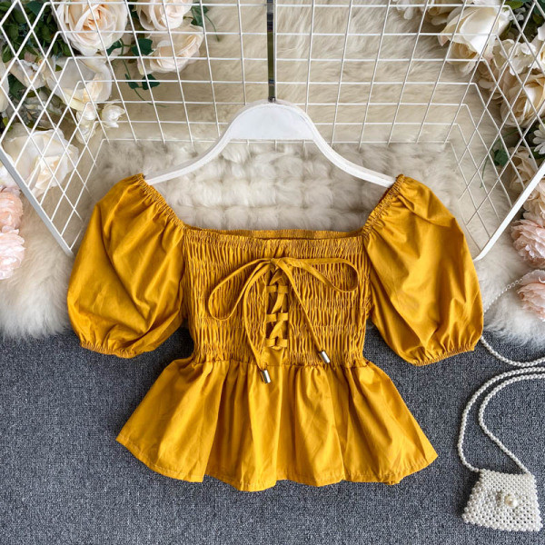 Bluză de damă modernă, cu cravate și mâneci