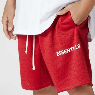 Pantaloni scurți respirabili pentru bărbați, cu talie elastică și inscripție