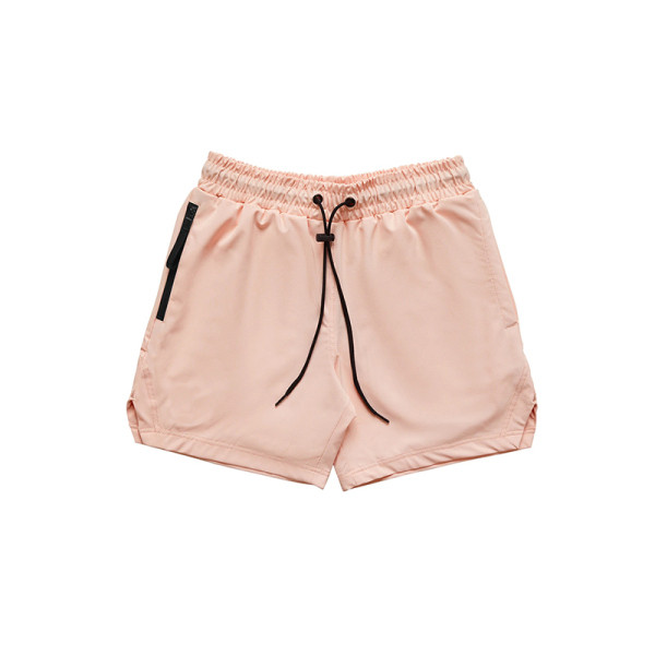 Pantaloni scurți sport pentru bărbați cu talie elastică și buzunare