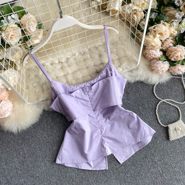 Moodne peenikeste rihmadega naiste šifoonist topp