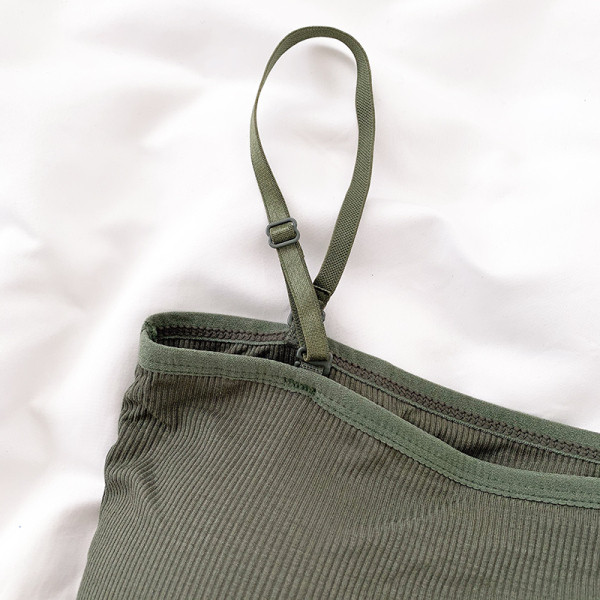 Maiou de damă model simplu cu bretele subțiri