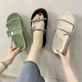 Sieviešu čības ar augstām zolēm un silikona siksniņu