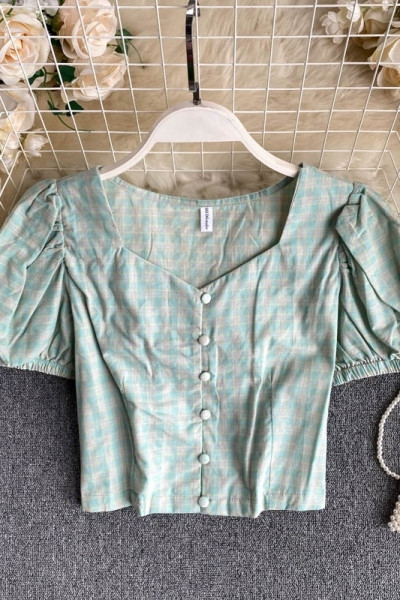 Moodne puhvis varrukatega naiste särk