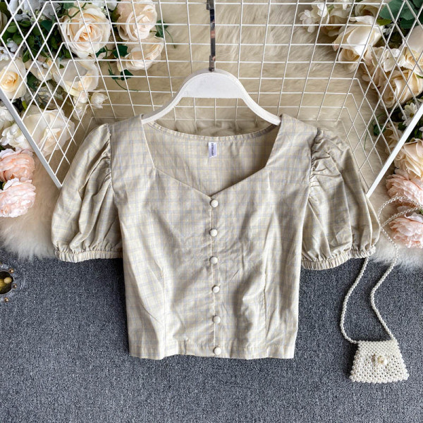 Moodne puhvis varrukatega naiste särk