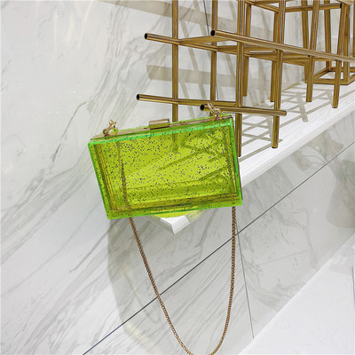 Geanta de dama moderna cu maner lung metalic