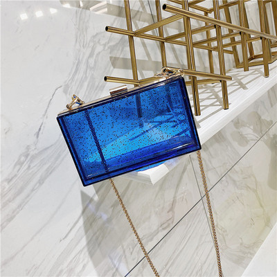 Geanta de dama moderna cu maner lung metalic