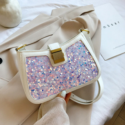 Geanta de dama moderna din piele ecologica cu paiete