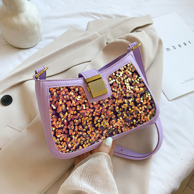 Geanta de dama moderna din piele ecologica cu paiete