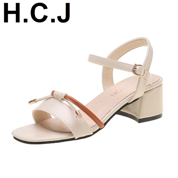 Sandale de dama cu toc patrat jos