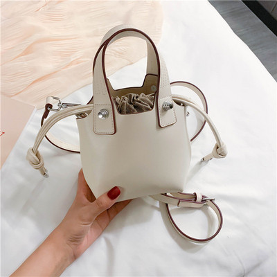 Geanta mini moderna de dama cu cravate din piele ecologica