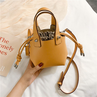 Geanta mini moderna de dama cu cravate din piele ecologica