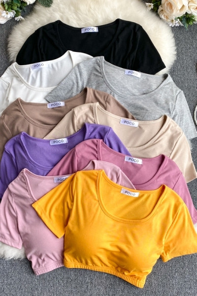 Bluza scurta de dama cu captuseala