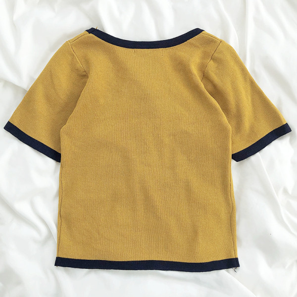 Ümara kaelusega vabaaja naiste T-särk