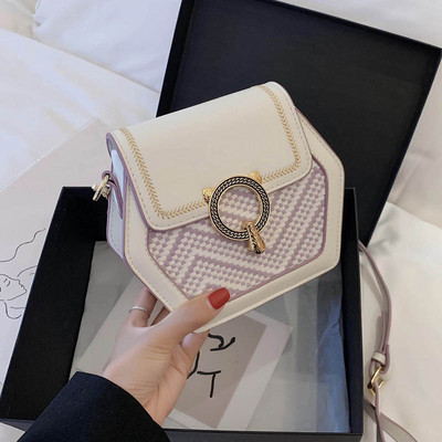 Geanta de dama eleganta din piele ecologica cu catarama