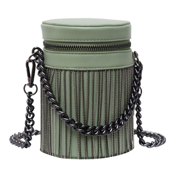 Geanta de dama eleganta din piele ecologica cu elemente metalice si fermoar