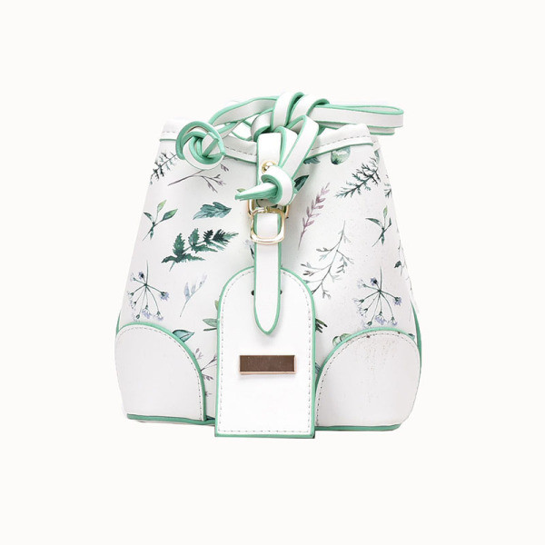 Geanta de dama eleganta din piele ecologica cu model floral