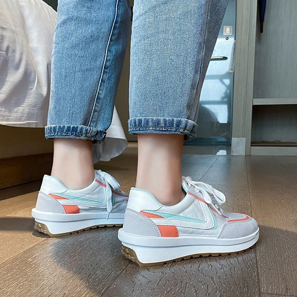 Γυναικεία αθλητικά παπούτσια άνοιξη-φθινόπωρο με ψηλή σόλα