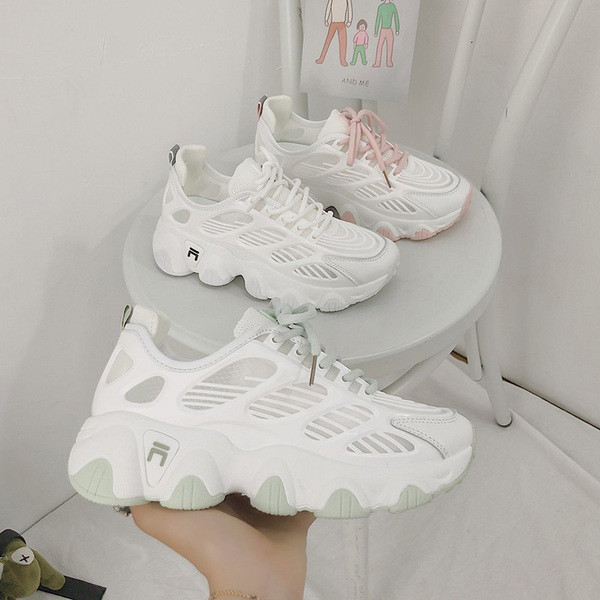 Αναπνεύσιμα γυναικεία πάνινα παπούτσια με τραχιά σόλα και κορδόνια