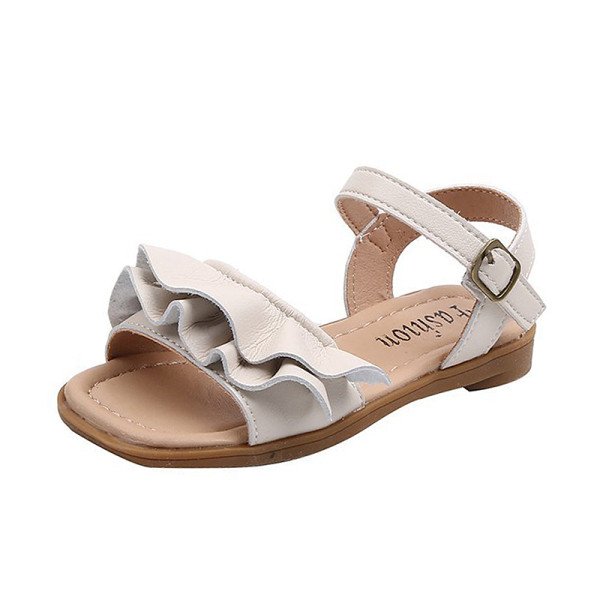 Sandale pentru copii actuale din piele ecologică cu cataramă pentru fete