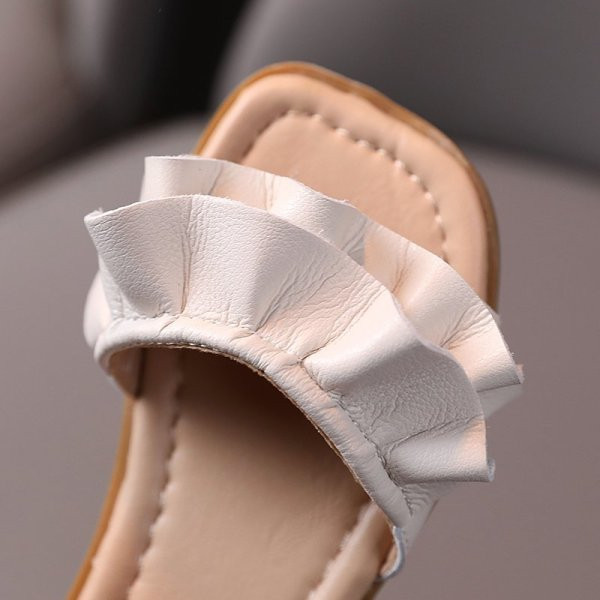 Sandale pentru copii actuale din piele ecologică cu cataramă pentru fete