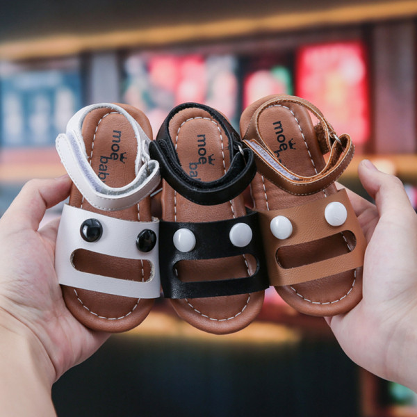 Nou model de sandale pentru copii din piele ecologica cu autocolante - pentru fete