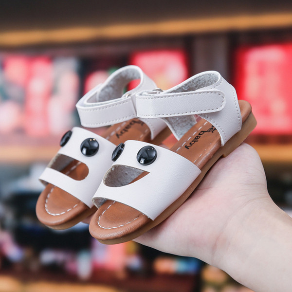 Nou model de sandale pentru copii din piele ecologica cu autocolante - pentru fete