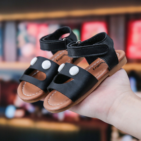 Nou model de sandale pentru copii din piele ecologica cu autocolante - pentru fete