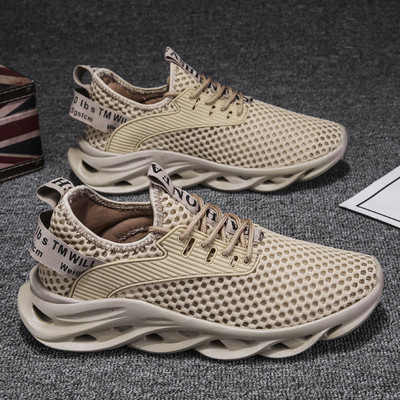 Ανδρικά αθλητικά καθημερινάπαπούτσια με πλέγμα και επιγραφές