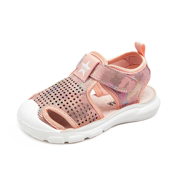 Sandale casual pentru copii cu autocolante pentru fete