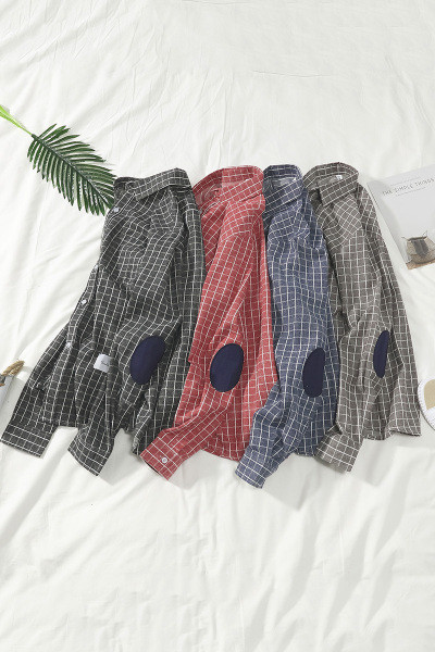 Cămașă pentru bărbați cu guler clasic și mâneci lungi