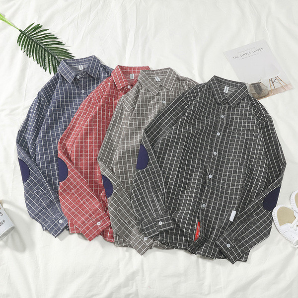 Cămașă pentru bărbați cu guler clasic și mâneci lungi