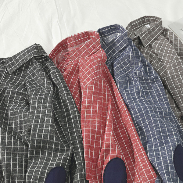 Cămașă pentru bărbați cu guler clasic și mâneci lungi