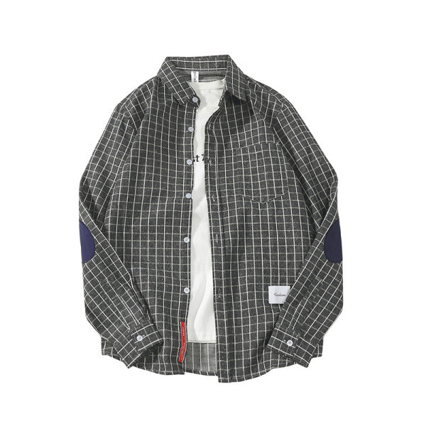 Cămașă pentru bărbați cu guler clasic și mâneci lungi