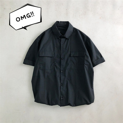 Cămașă pentru bărbați cu mâneci scurte și buzunare