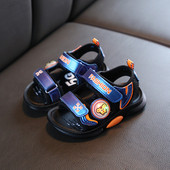 Sandale casual pentru copii pentru baieti cu autocolante si inscriptionare