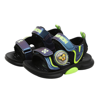 Sandale casual pentru copii pentru baieti cu autocolante si inscriptionare