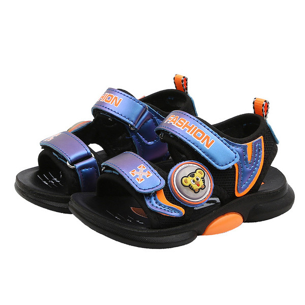 Sandale casual pentru copii pentru baieti cu autocolante si inscriptionare