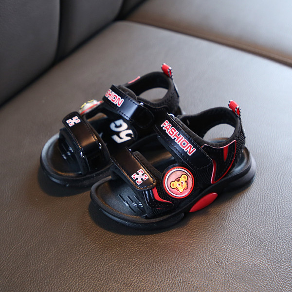 Sandale casual pentru copii pentru baieti cu autocolante si inscriptionare