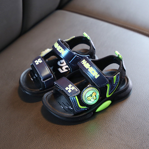 Sandale casual pentru copii pentru baieti cu autocolante si inscriptionare