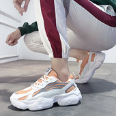 Kõrge talla ja värvilise võrguga vabaaja meeste tossud