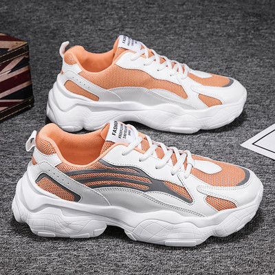 Kõrge talla ja värvilise võrguga vabaaja meeste tossud