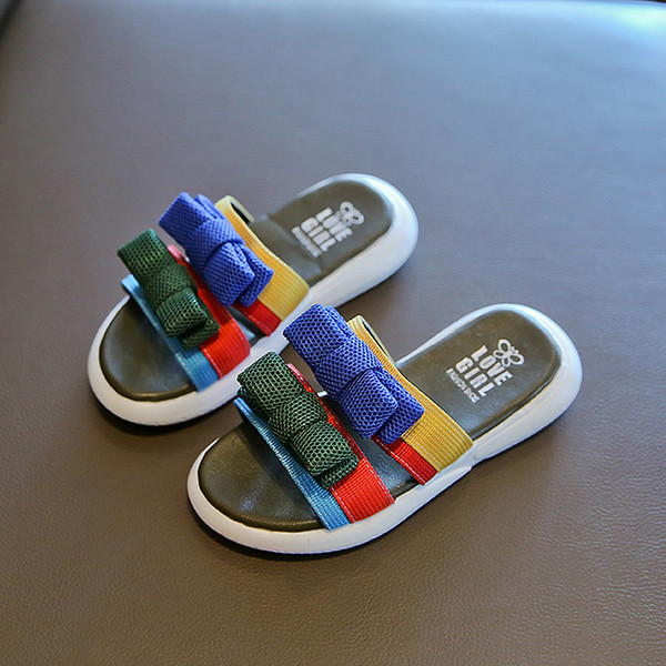 Papuci casual copii cu talpa plate pentru fete