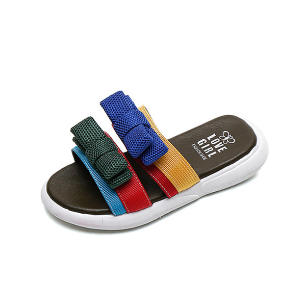 Papuci casual copii cu talpa plate pentru fete